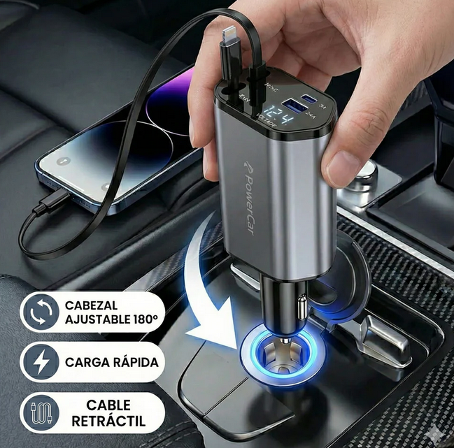 PowerCar 100W™ – Orden, potencia y carga rápida en tu auto