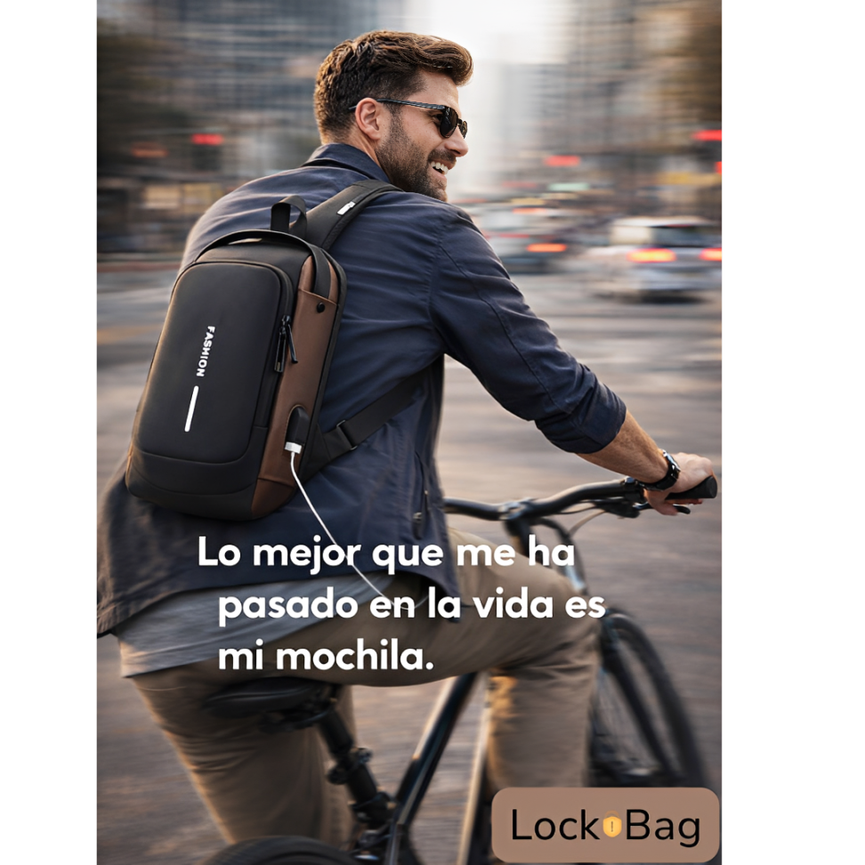 LockBag™ I La mochila antirrobo que protege tus cosas mientras te mueves por la ciudad